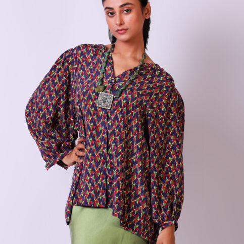 Geometric Printed CDC Blouse