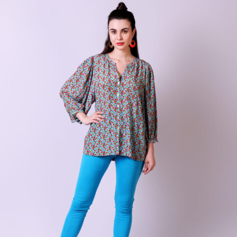 Geometric Printed CDC Blouse