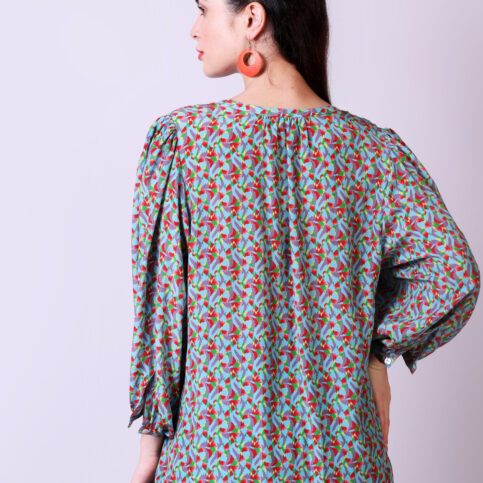 Geometric Printed CDC Blouse