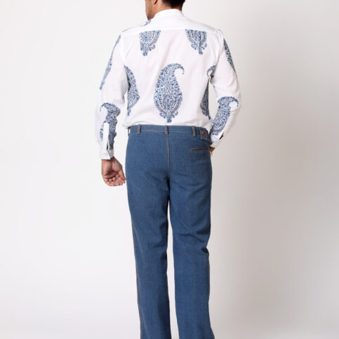 Hand Block Keri Printed Cotton Voile Shirt
