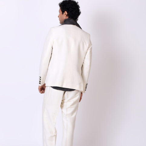 Handwoven Raw Silk Nehru Jacket