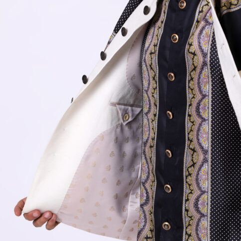 Handwoven Raw Silk Nehru Jacket