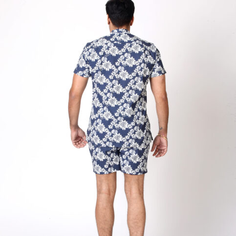 Hawaii Print Bowling Shirt + Short Set