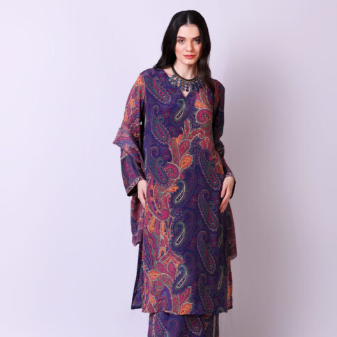 Jamawar Printed CDC Tunic