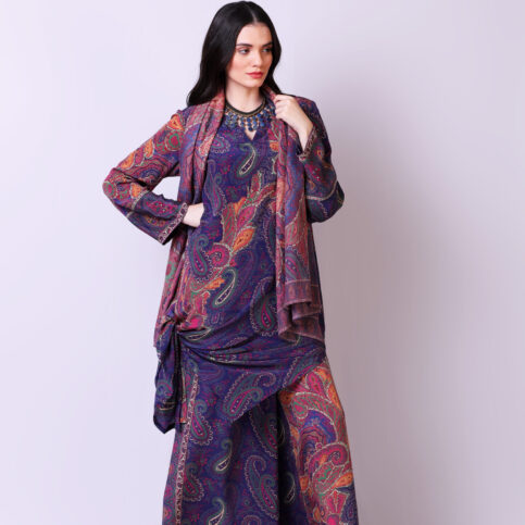 Jamawar Printed CDC Tunic