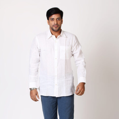 Linen Classic Collar Shirt