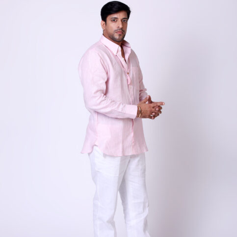 Linen Classic Collar Shirt