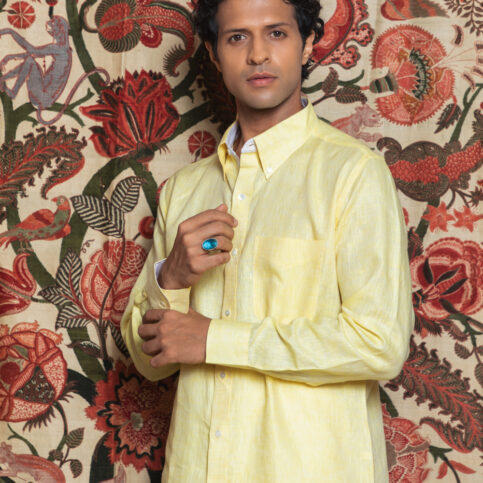 Linen Classic Collar Shirt