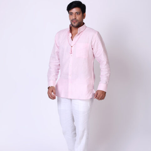 Linen Classic Collar Shirt