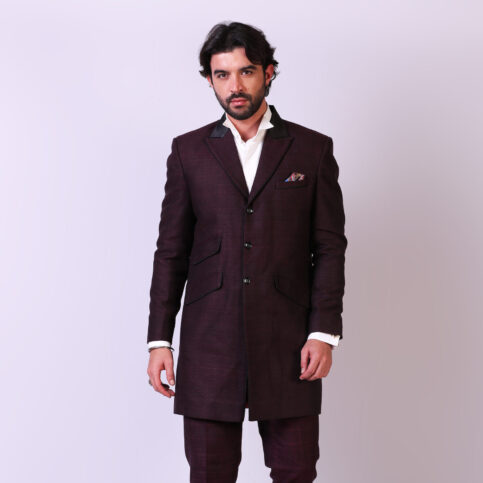 Matka Silk Piped Jacket