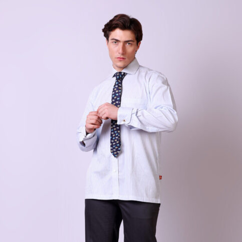 Mens Cutaway Collar Shirt