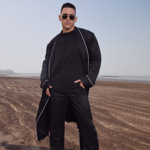 Modal Satin Dressing Gown