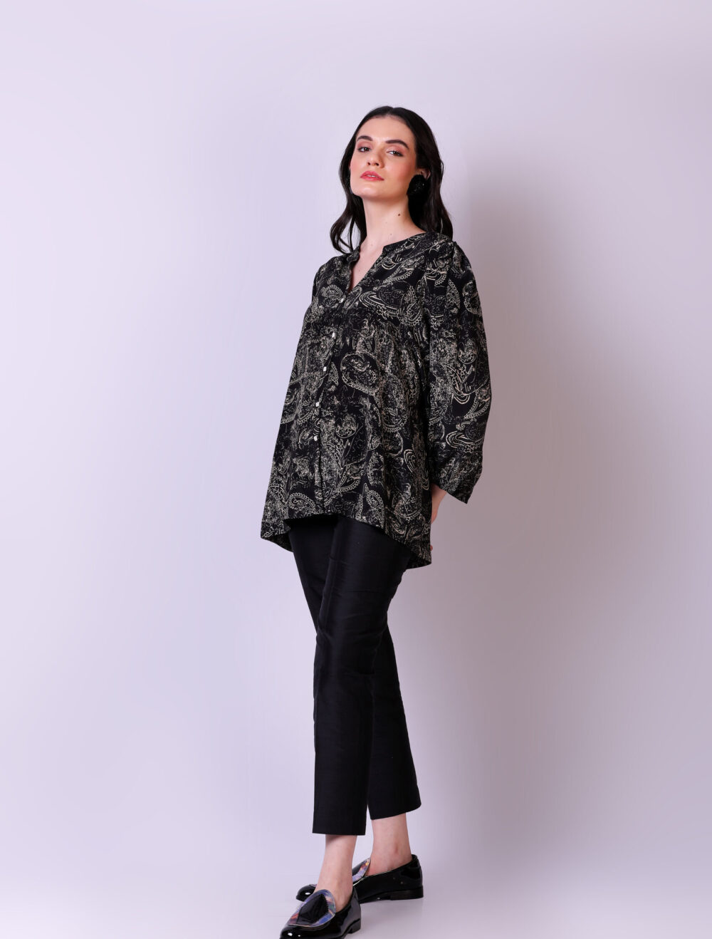 Paisley Printed CDC Blouse