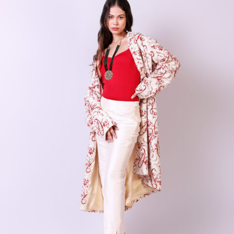 Paisley Printed Linen Jacket