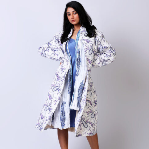 Paisley Printed Linen Jacket