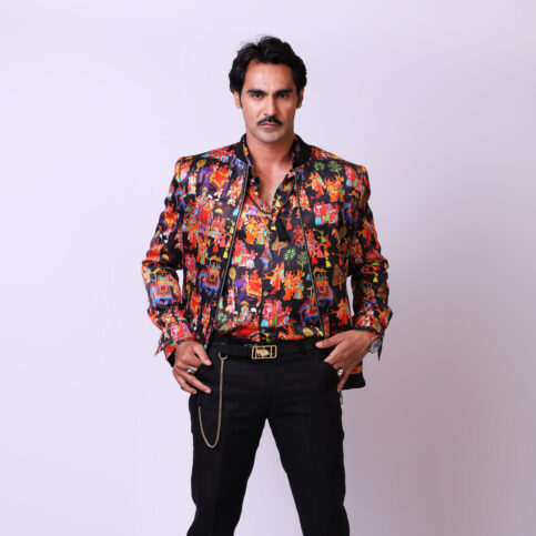 Procession Print Bomber Jacket