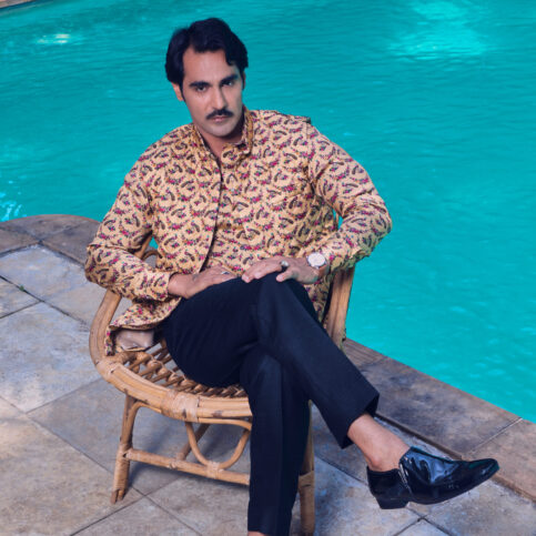 Quilted Peacock Printed Coti