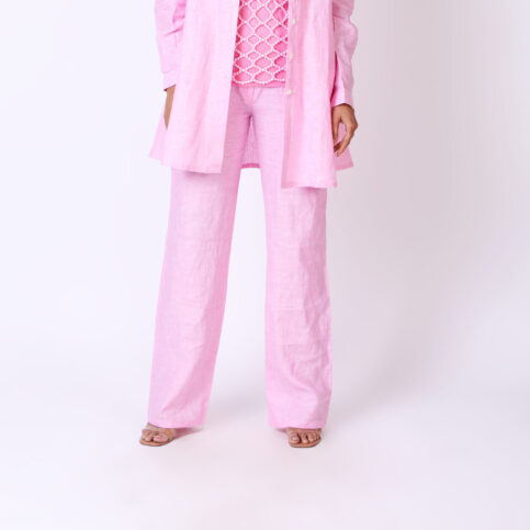 Ramie Linen Drawstring Pant