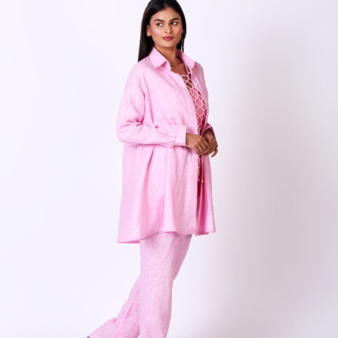 Ramie Linen Drawstring Pant