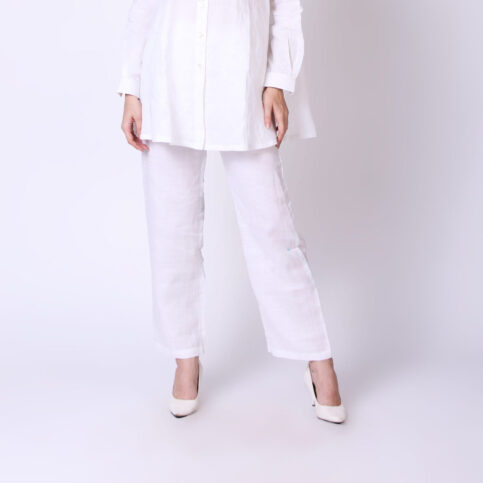 Ramie Linen Drawstring Pant