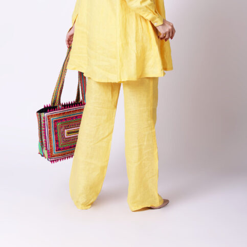 Ramie Linen Drawstring Pant