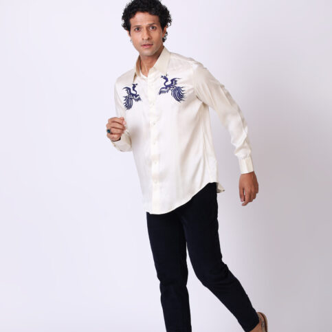 Sandwash Handpainted Phoenix Shirt