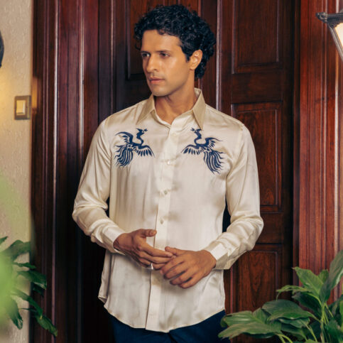 Sandwash Handpainted Phoenix Shirt