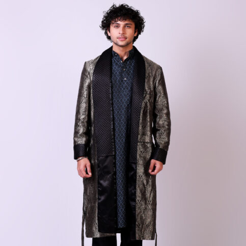 Silk Brocade Dressing Gown