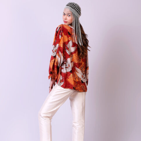 Stork Printed CDC Blouse