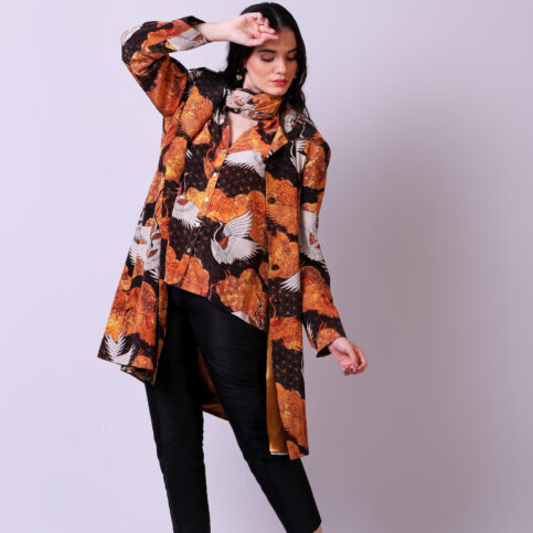 Stork Printed CDC Jacket