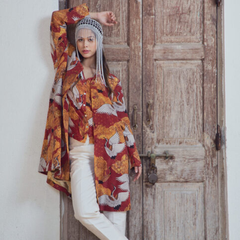 Stork Printed CDC Jacket