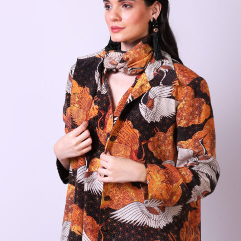 Stork Printed CDC Jacket