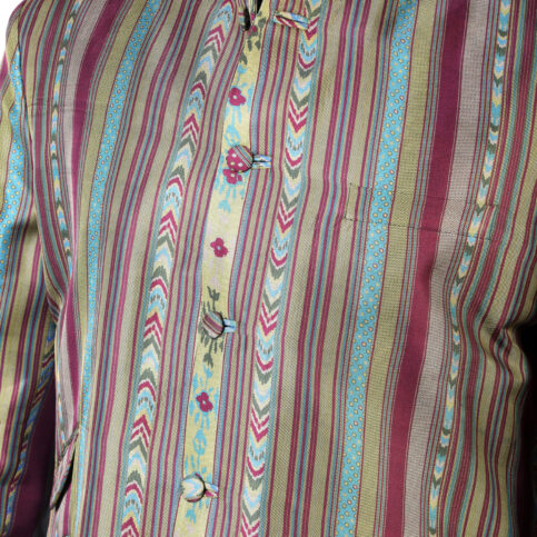 Tibetan Stripe Nehru Jacket