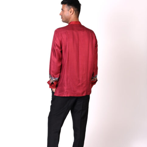 Twill Silk Opi Printed Shirt