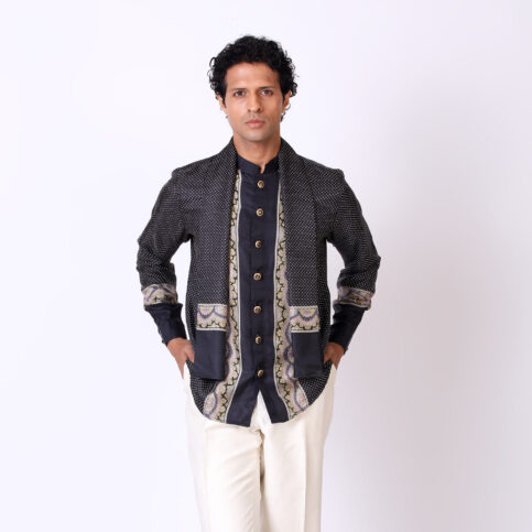 Twill Silk Opi Printed Shirt