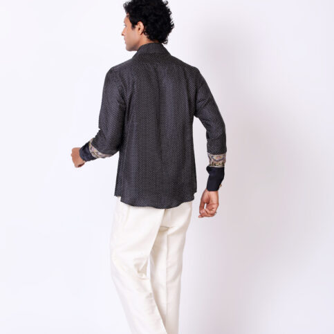 Twill Silk Opi Printed Shirt