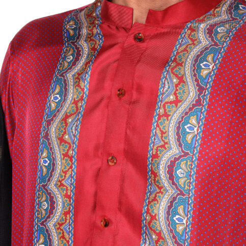Twill Silk Opi Printed Shirt