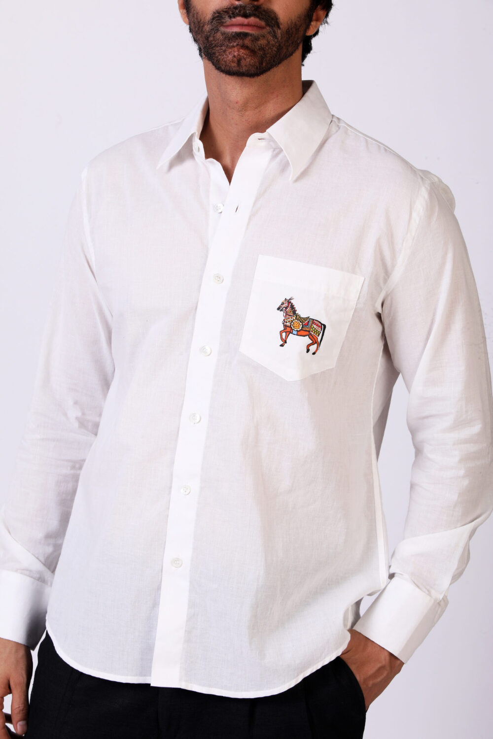 Voile Handpainted Horse Shirt
