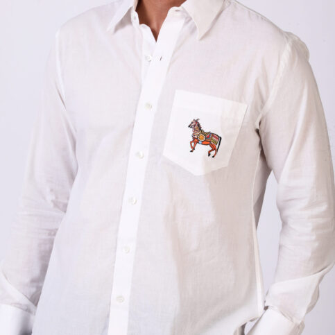 Voile Handpainted Horse Shirt