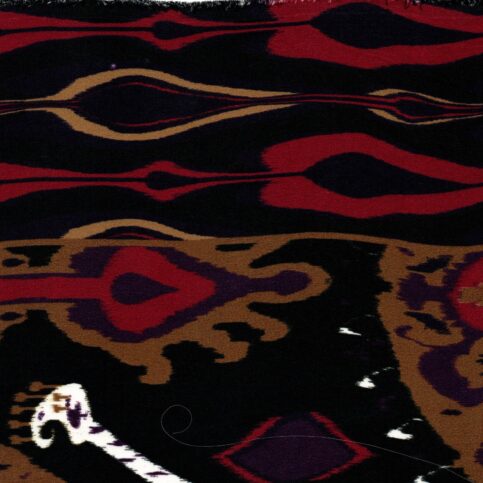 Silk Satin 80 GM Ikat Print