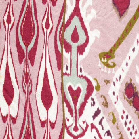 Silk Satin 80 GM Ikat Print