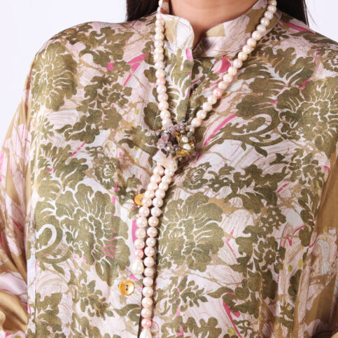 Beaded Brooch Necklace