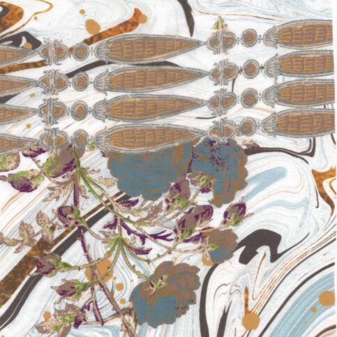 Crepe Silk Marble Print