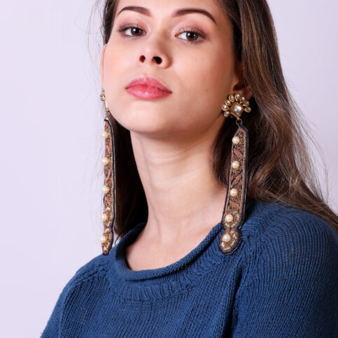 Embroidered Earrings