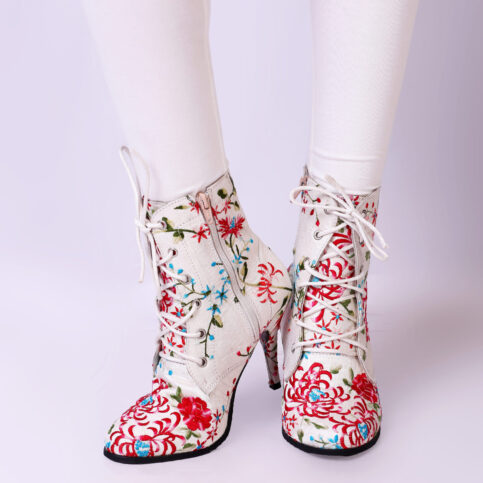 Ghara Embroidered Stiletto Boots