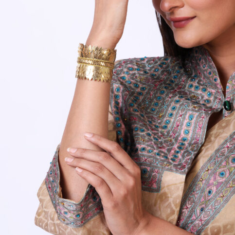 Gold Gilded Snake Scales Bracelet