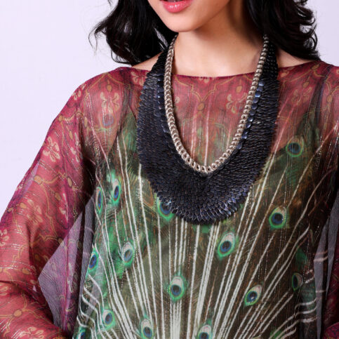 Gold Gilded Snake Scales Necklace