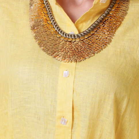 Gold Gilded Snake Scales Necklace