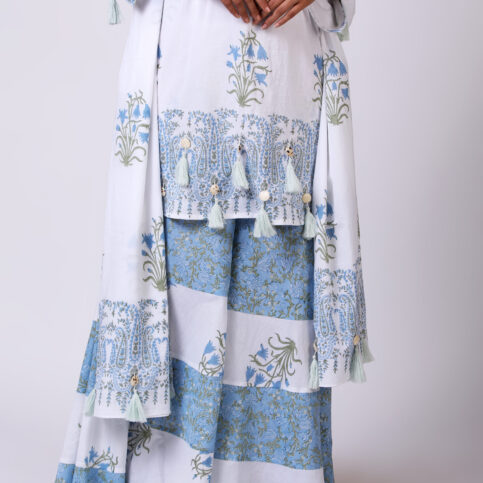 Hand Block Printed Cotton Voile Dupatta