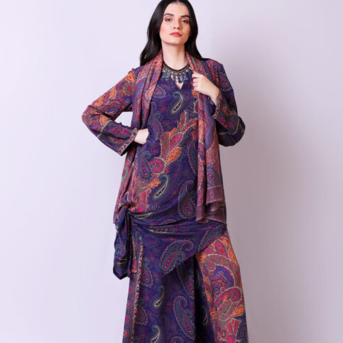 Woolen Shawl Jamawar Printed